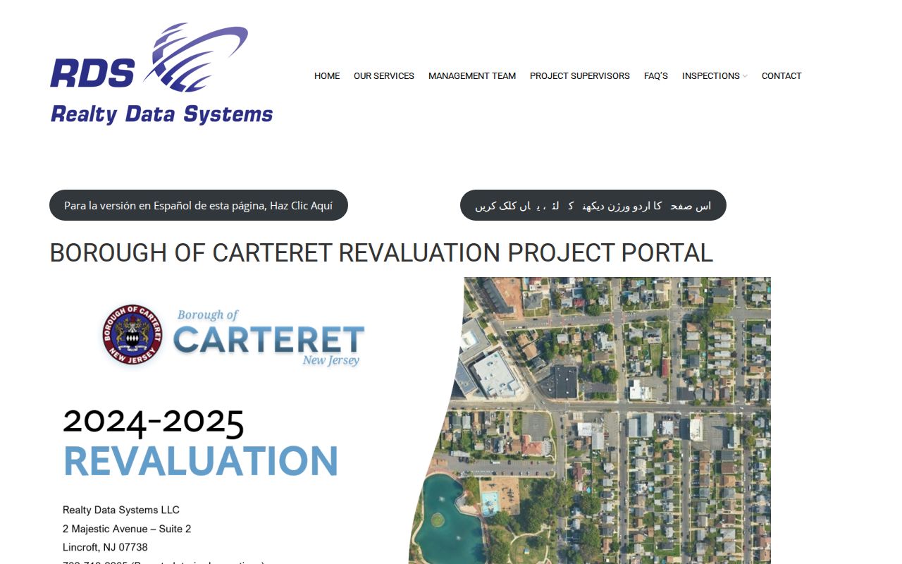 Carteret street directory revaluation portal for property-record-card research